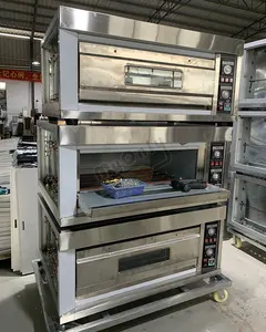 Preço do forno de máquina de padaria grande bolo assar, forno de assar a gás 16 bandeja