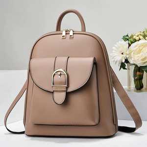 Sac à dos élégant en microfibre pour femme avec fermeture à fermoir, poignée souple, bandoulière, capacité moyenne, pour usage quotidien toutes saisons - Product Image 1