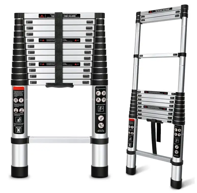 Portable Foldable Aluminium Telescopic Attic Step Extension Ladders