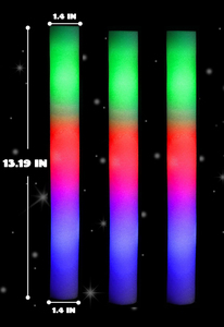 Bastones de Espuma LED Intermitentes de 48 cm con Logotipo Personalizado para Fiestas, Bodas, Conciertos, Bastones de Animación para Conciertos - Product Image 5