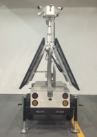 Nouvelle Arrivée : 2 Panneaux Solaires Rotatifs et Pliables 2*435W pour Caméra Solaire CCTV et Remorque pour Parkings Temporaires