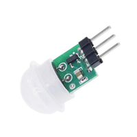 DC 2.7 ke 12V Mini IR piroelektrik inframerah PIR Sensor gerak manusia modul detektor otomatis AM312 Sensor