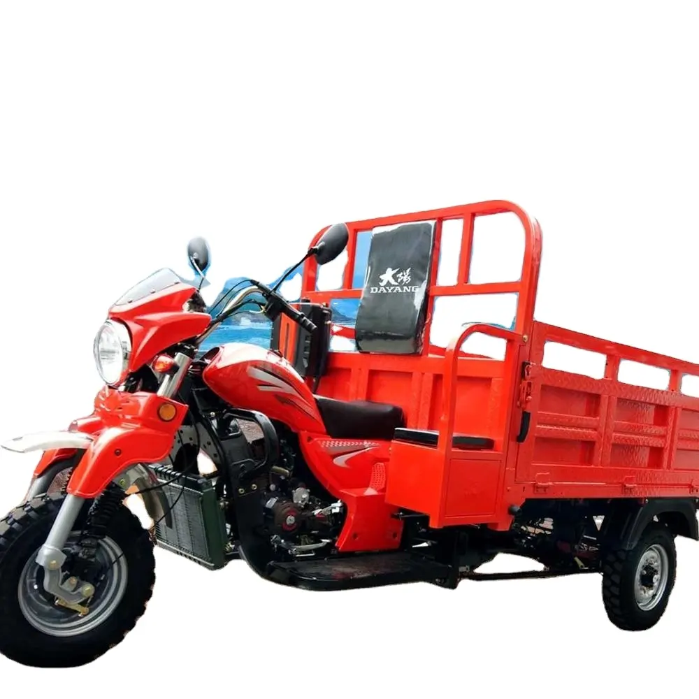 Ağır yükleme kamyon üç tekerlekli bisiklet 200CC/250CC/300CC kargo 3 tekerlekli motosiklet üç tekerlekli bisiklet güç hidrolik Origin09 tipi yaylı motorlu