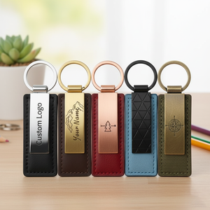 Logotipo personalizado Pu cuero vegano moda corazón forma llavero cadena bolsos encanto señoras llavero - Product Image 2