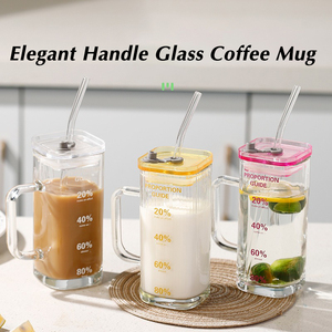 Tazas de Café de Vidrio Modernas al por Mayor de Fábrica - Tazas de Viaje Antiderrames Libres de BPA para Té, Agua, <span class=keywords><strong>Cola</strong></span> y Cerveza - Product Image 1
