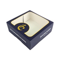 Boîte d'emballage à gâteau en papier avec fenêtre Logo personnalisé Cookie Donut Sweet Bakery
