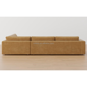 FERLY 2024 Nuovi Divani in Pelle per Soggiorno, Divano Sezionale di Lusso in Vera Pelle con Paraurti - Product Image 3