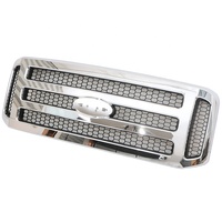 4x4 OffRoad Auto Parts Autres accessoires extérieurs ABS Chrome voiture calandre supérieure pare-chocs gril Parrilla adapté pour F250 2005-2007