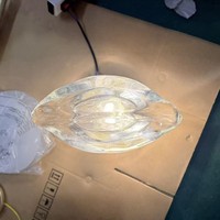 Lampu Dinding Kaca Kristal Art Deco Kontemporer Warna Champagne Gold IP44 Tahan Air untuk Kamar Mandi Vanity G9 Model Gelombang