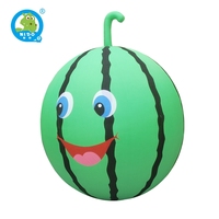 Énorme ballon gonflable en PVC pastèque avec modèle d'air de dessin animé de lumière LED pour la publicité extérieure et les décorations de fête