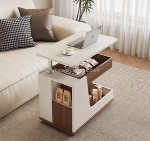 Gran oferta, <span class=keywords><strong>mesa</strong></span> auxiliar multifuncional, <span class=keywords><strong>mesa</strong></span> de té móvil, <span class=keywords><strong>aparador</strong></span>, carro de almacenamiento <span class=keywords><strong>plegable</strong></span> moderno, carrito pequeño, mesas de esquina - Product Image 2