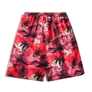 Vendita calda di alta qualità stampata pantaloni da spiaggia da uomo Casual Sexy mare maglia pantaloncini da basket per i ragazzi