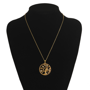 Collana di gioielli in lega completamente personalizzata con zirconi minimalisti della mitologia nordica albero della vita da donna Designer - Product Image 1