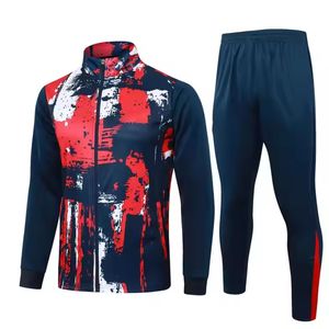 <span class=keywords><strong>Tuta</strong></span> Antivento da <span class=keywords><strong>Uomo</strong></span> per Allenamento di Calcio con Zip Lunga, Calda Divisa per Squadre con <span class=keywords><strong>Pantaloni</strong></span> Lunghi e Taglio Automatizzato - Product Image 1