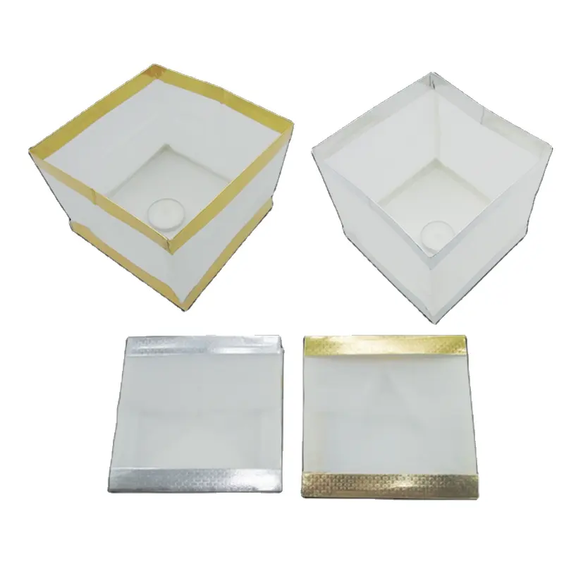 Farolillos cuadrados biodegradables de papel para agua, 15x15x15cm