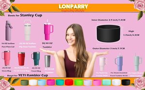 40oz 30oz Tumbler Protective Silicone Bumper Sleeve Silicone <b>Boot</b> Sleeve for Stanley Anti-Slip Bottom Sleeve <b>Cover</b> Accessories - Product Image 4