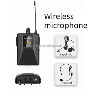 Chuyên nghiệp Lavalier <span class=keywords><strong>Microphone</strong></span> Tai nghe với ve áo UHF khuếch đại cho giảng dạy và hội nghị sử dụng - Product Image 3