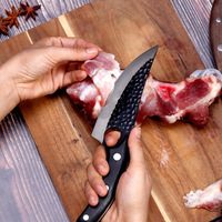 Faible QUANTITÉ MINIMALE DE COMMANDE Haute dureté lame à la main marteau couteau à découper pour porc bovins d'abattage