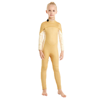 DIVESTAR Pakaian Selam Anak Perempuan Anti Air Lengan Panjang 3mm Neoprene Pakaian Olahraga Dengan Fitur Bernapas dan Tahan Angin untuk Anak-Anak