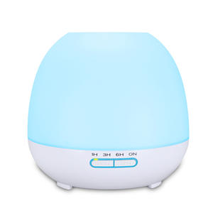 New Wood Grain Aroma Diffuser 400ml Ultrasonic <b>Humidifier</b> With Led Light Desktop Fragrance Diffuser For Home Office - Product Image 1