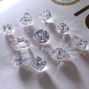 Diamantes Sintéticos Sueltos Cultivados en Laboratorio, Corte Radiante, 0.5ct 1ct, Color D, Claridad VVS, Certificados por IGI, para Joyería, China - Product Image 1