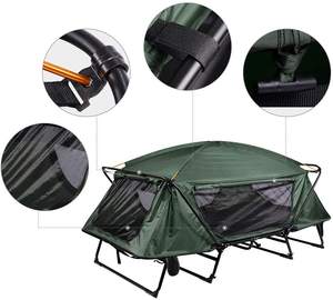 Tenda da Campeggio Automatica Pieghevole Oversize per Due Persone, Quattro Stagioni, con Letto Integrato, in Tessuto Oxford - Product Image 3