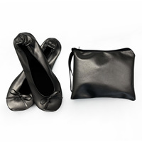 Chaussures de mariage pour femme en promotion – Ballerines plates pliables avec sac, idéales pour les invitées et après la fête