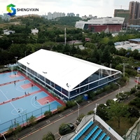Couvertures de terrain de pickleball personnalisées de haute qualité, toit de stade, couverture extérieure pour terrain de pickleball, tente de réception pour les sports