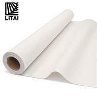 Rouleau de toile de peinture diamantée nacrée 3x3 220GSM en tissu polyester pour impression artistique décorative à solvant écologique