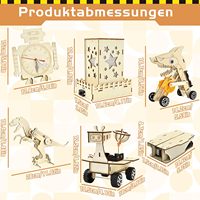Nouveauté : Kit scientifique STEM pour enfants, kits d'expériences 6-en-1, ensemble de construction électrique, jouets éducatifs en bois pour enfants