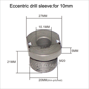 Drill Bushing Hss Eccentric Sleeve Stop Collar for Woodworking Dowel Jig <b>Power</b> <b>Tool</b> Accessories 5, 6,8, 10 Drill Sleeve 5, 6,8, - Product Image 4