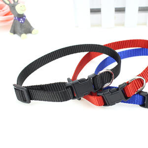 Collier pour chien en nylon réglable et personnalisable <span class=keywords><strong>Hellomoon</strong></span>, style moderne et doux, logo personnalisé, motif uni, fermeture à boucle, toutes saisons - Product Image 4