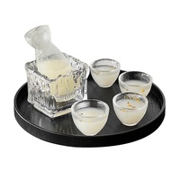 Verres à shot de style japonais, verres à shot minimalistes avec carafe, adaptés au thé de l'après-midi