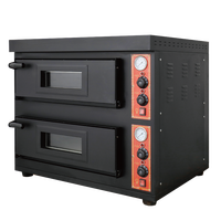 Horno de Pizza Eléctrico Comercial Grande de 2 Niveles