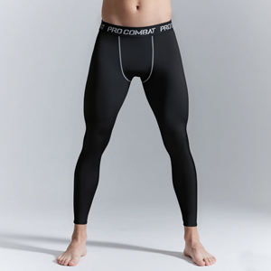 Mallas deportivas de talla grande para hombre con estilo al por mayor, mallas deportivas ajustadas de alta elasticidad para fitness, mallas deportivas para correr, ropa de entrenamiento para hombre - Product Image 1