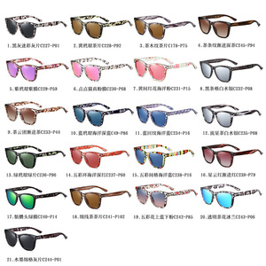 Neue 21 Farben Sonnenbrillen Ready Stock Retro PC-Rahmen Benutzer definiertes Logo Polarisiertes Herren quadrat 2025 Sonnenbrillen UV400 Damen Outdoor-Brillen - Product Image 2