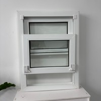 Fenêtre à guillotine inclinable en PVC, profil multicouche, double vitrage Low-E, pour chambre à coucher, conforme NFRC