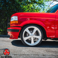 Jantes forgées SJ 2 pièces 6061-T6 20 22 24 26 pouces 5x114.3 5x127 pour Dodge Challenger Chevrolet Impala SS