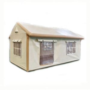 Tente de camping familiale quatre saisons coupe-vent pour l'extérieur, poteaux en fibre de verre, ouverture automatique rapide, tissu Oxford imperméable pour le camping - Product Image 6