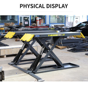 Elevador de Carro Tipo Tesoura de 3500kg Direto da Fábrica |   Elevador de Reparação Automotiva de 1250mm de Altura, 4 Cilindros, Nivelamento Automático, Aço Manganês de 20mm - Product Image 5