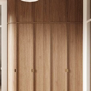 Armoire rétro en bois massif, meuble de vestiaire vintage, armoire de <span class=keywords><strong>hall</strong></span> <span class=keywords><strong>d</strong></span>'<span class=keywords><strong>entrée</strong></span>, armoire sur mesure à quatre portes, une armoire murale complète - Product Image 5