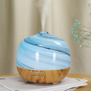Wood Grain Ultrasonic Aroma Diffuser 0.5L Mini <b>Humidifier</b> With Timer For Home Office Use - Product Image 1