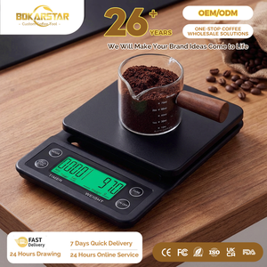 3KG 5KG 0,1g Kaffee-Tropfwaage mit Timer, Silikonmatte, Elektrische Küchenwaage, LCD Digitale Kaffeewaage - Product Image 2