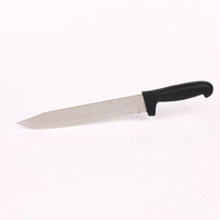 Couteau à scier dentelé de 10 pouces conforme aux normes, lame en acier inoxydable SS420J2, manche en polypropylène antidérapant, parfait pour la maison et le jardin
