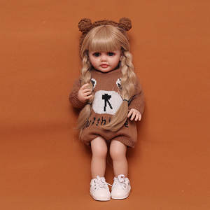 Muñeca de Silicona de Cuerpo Completo de 55 cm, Accesorios para Muñecas, Muñecas para Vestir, Juguetes para Niñas, Muñecas <span class=keywords><strong>Reborn</strong></span> de Silicona de 22 Pulgadas - Product Image 3