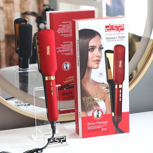 <span class=keywords><strong>Lisseur</strong></span> de <span class=keywords><strong>cheveux</strong></span> en titane DSP - 9 réglages de température, chauffe rapidement en 70 secondes jusqu'à 990 ℉ , 360 °   Cordon et boucle de suspension, bon marché et idéal pour un usage domestique - Product Image 6