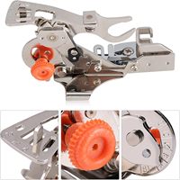 Machine à coudre domestique multifonctionnelle Réglage libre Pied de presse Nouveaux accessoires pour plisser l'épaisseur épaisse Acier de détail