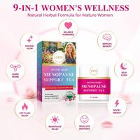 Thé de soutien à la ménopauseOEM équilibre hormonal pour les femmes trèfle rouge Ginseng américain flash chaud à base de plantes