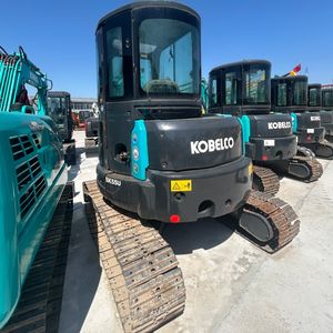 Mini-excavatrice Kobelco SK55U d'occasion de haute qualité, 5,5 tonnes, petite pelle sur chenilles, matériel de construction à vendre - Product Image 3