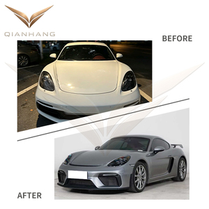 Kit carrosserie PP style <span class=keywords><strong>GT4</strong></span> pour <span class=keywords><strong>Porsche</strong></span> <span class=keywords><strong>718</strong></span> <span class=keywords><strong>Cayman</strong></span> Boxster 982 982C 2016-2023, pare-chocs avant et arrière, amélioration extérieure - Product Image 3